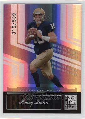 2007 Donruss Elite - [Base] #113 - Brady Quinn /599