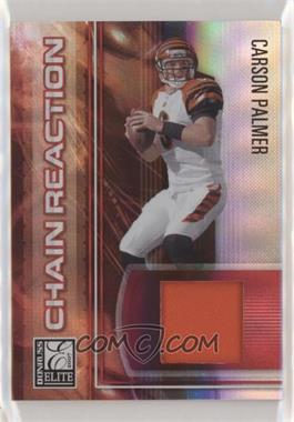 2007 Donruss Elite - Chain Reaction - Jerseys Prime #CR-22 - Carson Palmer /99