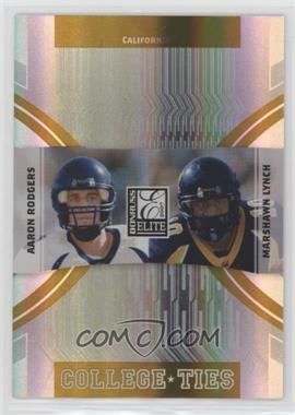 2007 Donruss Elite - College Ties - Gold #CT-19 - Marshawn Lynch, Aaron Rodgers /400