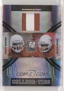 2007 Donruss Elite - College Ties - Jerseys Prime #CT-17 - Cedric Benson, Selvin Young /99 [EX to NM]