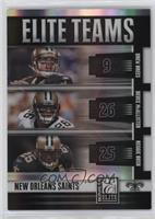 Drew Brees, Deuce McAllister, Reggie Bush #/800