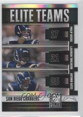 2007 Donruss Elite - Elite Teams - Black #ET-18 - Antonio Gates, LaDainian Tomlinson, Philip Rivers /800