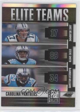 2007 Donruss Elite - Elite Teams - Black #ET-5 - Jake Delhomme, Steve Smith, DeAngelo Williams /800