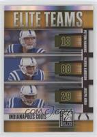 Joseph Addai, Marvin Harrison, Peyton Manning #/200