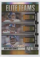 Eli Manning, Jeremy Shockey, Brandon Jacobs #/200