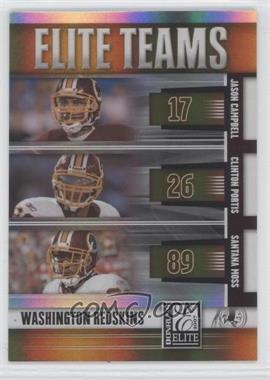 2007 Donruss Elite - Elite Teams - Gold #ET-23 - Jason Campbell, Clinton Portis, Santana Moss /200