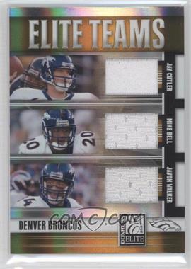 2007 Donruss Elite - Elite Teams - Jerseys #ET-9 - Jay Cutler, Mike Bell, Javon Walker /99