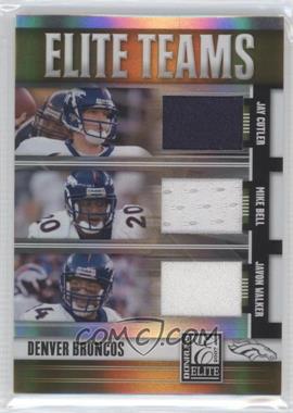 2007 Donruss Elite - Elite Teams - Jerseys #ET-9 - Jay Cutler, Mike Bell, Javon Walker /99