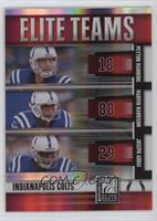 Joseph Addai, Marvin Harrison, Peyton Manning #/400