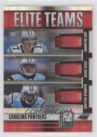 Jake Delhomme, Steve Smith, DeAngelo Williams #/400