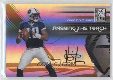 2007 Donruss Elite - Passing the Torch - Autographs #PT-2 - Vince Young /99