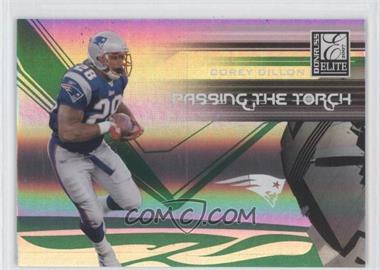 2007 Donruss Elite - Passing the Torch - Green #PT-26 - Corey Dillon, Laurence Maroney /400