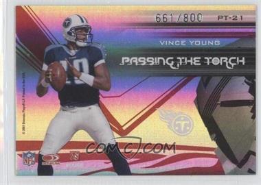 2007 Donruss Elite - Passing the Torch - Red #PT-21 - Steve McNair, Vince Young /800