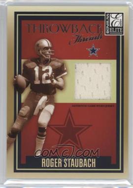 2007 Donruss Elite - Throwback Threads #TT-17 - Roger Staubach /249