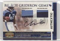 Rookie Gridiron Gems - Chris Henry #/50