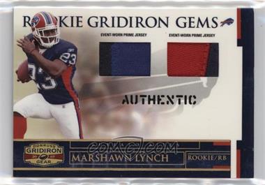 2007 Donruss Gridiron Gear - [Base] - Combo Jerseys #201 - Rookie Gridiron Gems - Marshawn Lynch /50