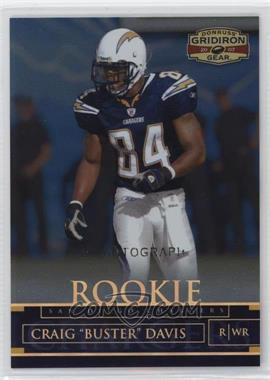 2007 Donruss Gridiron Gear - [Base] - Gold Signatures #120 - Rookie - Craig "Buster" Davis /100