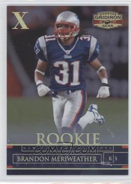 2007 Donruss Gridiron Gear - [Base] - Gold X's #112 - Rookie - Brandon Meriweather /100