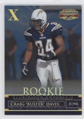 2007 Donruss Gridiron Gear - [Base] - Gold X's #120 - Rookie - Craig "Buster" Davis /100