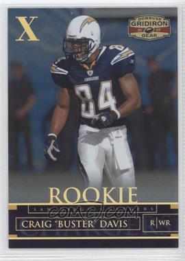 2007 Donruss Gridiron Gear - [Base] - Gold X's #120 - Rookie - Craig "Buster" Davis /100