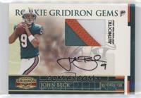 Rookie Gridiron Gems - John Beck [EX to NM] #/50