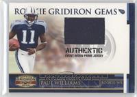 Rookie Gridiron Gems - Paul Williams #/50