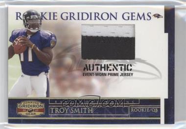 2007 Donruss Gridiron Gear - [Base] - Jerseys Prime #231 - Rookie Gridiron Gems - Troy Smith /50