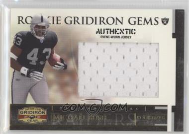 2007 Donruss Gridiron Gear - [Base] - Jumbo Jerseys #221 - Rookie Gridiron Gems - Michael Bush /50