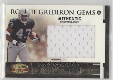 2007 Donruss Gridiron Gear - [Base] - Jumbo Jerseys #221 - Rookie Gridiron Gems - Michael Bush /50