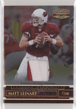 2007 Donruss Gridiron Gear - [Base] - Materials Prime #37 - Matt Leinart /50