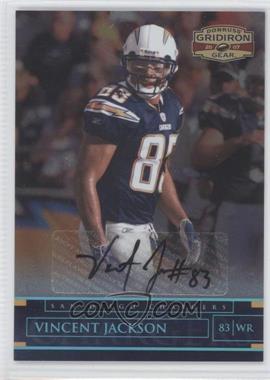 2007 Donruss Gridiron Gear - [Base] - Platinum Signatures #99 - Vincent Jackson /1