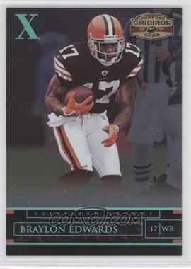 2007 Donruss Gridiron Gear - [Base] - Platinum X's #71 - Braylon Edwards /25