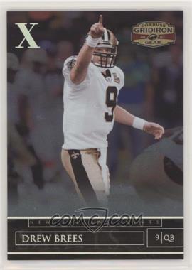 2007 Donruss Gridiron Gear - [Base] - Silver X's #31 - Drew Brees /250