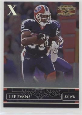 2007 Donruss Gridiron Gear - [Base] - Silver X's #52 - Lee Evans /250