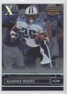 2007 Donruss Gridiron Gear - [Base] - Silver X's #87 - LenDale White /250