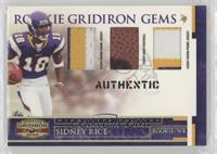 Rookie Gridiron Gems - Sidney Rice [EX to NM] #/50