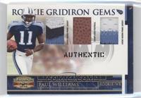 Rookie Gridiron Gems - Paul Williams #/50