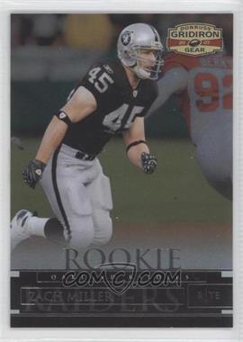 2007 Donruss Gridiron Gear - [Base] #200 - Rookie - Zach Miller /599