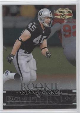 2007 Donruss Gridiron Gear - [Base] #200 - Rookie - Zach Miller /599