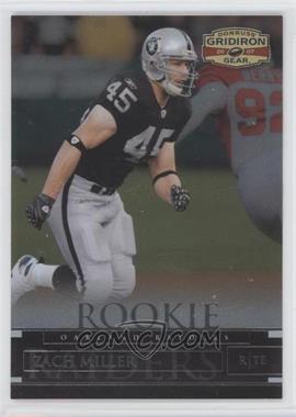 2007 Donruss Gridiron Gear - [Base] #200 - Rookie - Zach Miller /599