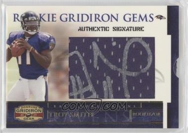 2007 Donruss Gridiron Gear - [Base] #231 - Rookie Gridiron Gems - Troy Smith /100