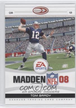 2007 Donruss Gridiron Gear - EA Sports Madden '08 #21 - Tom Brady