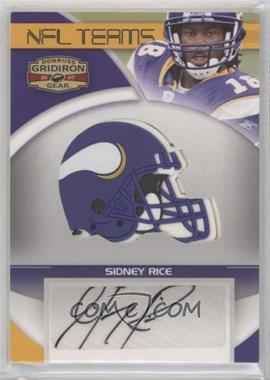 2007 Donruss Gridiron Gear - NFL Team Rookie Signatures #NFLTR-26 - Sidney Rice /30