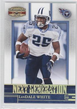 2007 Donruss Gridiron Gear - Next Generation - Gold #NG-19 - LenDale White /100