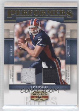 2007 Donruss Gridiron Gear - Performers - Combo Jerseys #P-39 - J.P. Losman /100