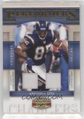 2007 Donruss Gridiron Gear - Performers - Combo Jerseys #P-45 - Antonio Gates /100