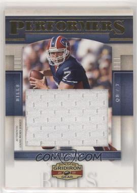 2007 Donruss Gridiron Gear - Performers - Jumbo Swatch #P-39 - J.P. Losman /50