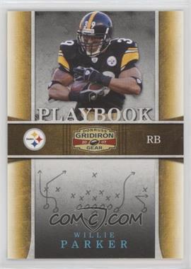 2007 Donruss Gridiron Gear - Playbook - Platinum #PB-18 - Willie Parker /25