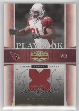 2007 Donruss Gridiron Gear - Playbook - X's Jerseys #PB-12 - Anquan Boldin /250