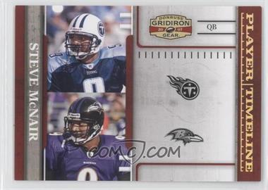 2007 Donruss Gridiron Gear - Player Timeline - Gold #PT-22 - Steve McNair /100